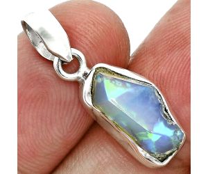 Ethiopian Opal Rough Pendant SDP157121 P-1001, 8x15 mm