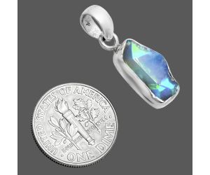 Ethiopian Opal Rough Pendant SDP157121 P-1001, 8x15 mm