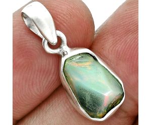 Ethiopian Opal Rough Pendant SDP157122 P-1001, 8x13 mm