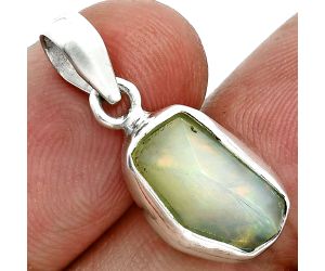 Ethiopian Opal Rough Pendant SDP157123 P-1001, 7x14 mm