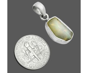 Ethiopian Opal Rough Pendant SDP157123 P-1001, 7x14 mm