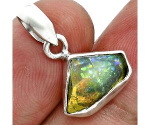 Ethiopian Opal Rough Pendant SDP157127 P-1001, 8x13 mm