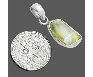 Ethiopian Opal Rough Pendant SDP157129 P-1001, 8x15 mm