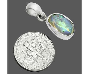 Ethiopian Opal Rough Pendant SDP157130 P-1001, 8x13 mm