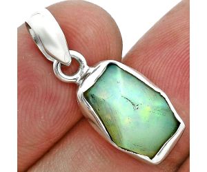 Ethiopian Opal Rough Pendant SDP157135 P-1001, 9x14 mm