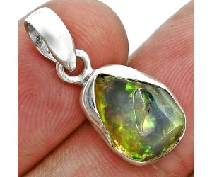 Ethiopian Opal Rough Pendant SDP157136 P-1001, 9x13 mm