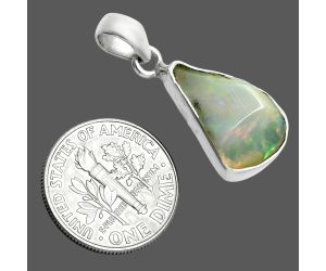 Ethiopian Opal Rough Pendant SDP157137 P-1001, 11x17 mm