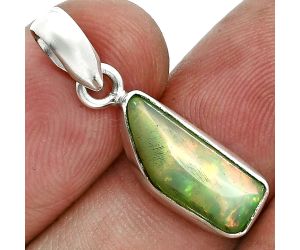 Ethiopian Opal Rough Pendant SDP157138 P-1001, 7x16 mm