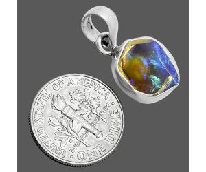 Ethiopian Opal Rough Pendant SDP157146 P-1001, 10x12 mm