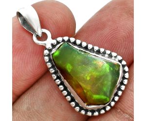 Ethiopian Opal Rough Pendant SDP157147 P-1052, 13x18 mm