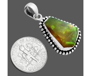 Ethiopian Opal Rough Pendant SDP157147 P-1052, 13x18 mm