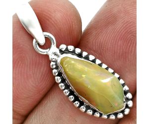 Ethiopian Opal Rough Pendant SDP157148 P-1052, 7x16 mm