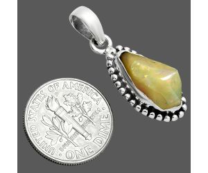 Ethiopian Opal Rough Pendant SDP157148 P-1052, 7x16 mm