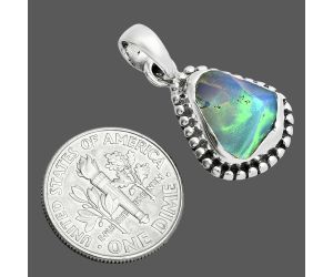 Ethiopian Opal Rough Pendant SDP157151 P-1052, 11x13 mm