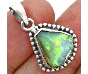 Ethiopian Opal Rough Pendant SDP157152 P-1052, 12x13 mm