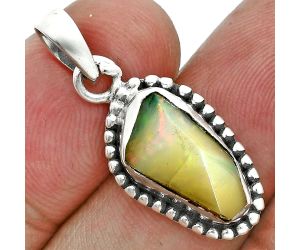 Ethiopian Opal Rough Pendant SDP157155 P-1052, 8x15 mm