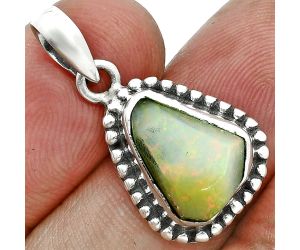 Ethiopian Opal Rough Pendant SDP157160 P-1052, 11x14 mm