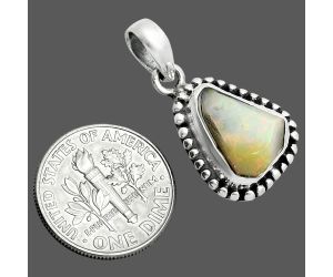 Ethiopian Opal Rough Pendant SDP157160 P-1052, 11x14 mm