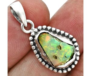 Ethiopian Opal Rough Pendant SDP157164 P-1052, 9x14 mm