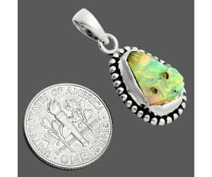 Ethiopian Opal Rough Pendant SDP157164 P-1052, 9x14 mm