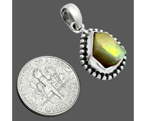 Ethiopian Opal Rough Pendant SDP157165 P-1052, 8x10 mm