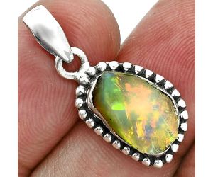 Ethiopian Opal Rough Pendant SDP157167 P-1052, 8x13 mm