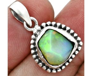 Ethiopian Opal Rough Pendant SDP157168 P-1052, 11x11 mm