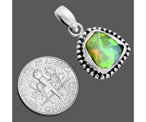 Ethiopian Opal Rough Pendant SDP157168 P-1052, 11x11 mm