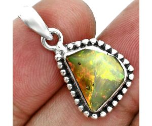 Ethiopian Opal Rough Pendant SDP157169 P-1052, 9x12 mm