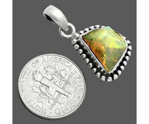 Ethiopian Opal Rough Pendant SDP157169 P-1052, 9x12 mm