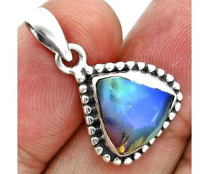 Ethiopian Opal Rough Pendant SDP157172 P-1052, 11x11 mm