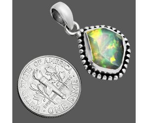 Ethiopian Opal Rough Pendant SDP157173 P-1052, 10x12 mm