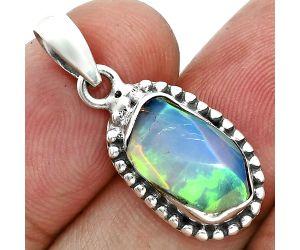 Ethiopian Opal Rough Pendant SDP157174 P-1052, 8x14 mm