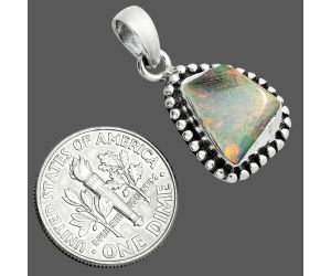 Ethiopian Opal Rough Pendant SDP157180 P-1052, 10x12 mm