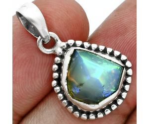 Ethiopian Opal Rough Pendant SDP157181 P-1052, 11x12 mm