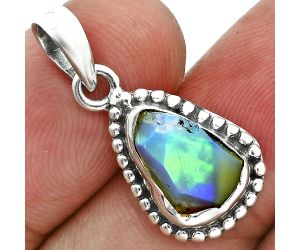 Ethiopian Opal Rough Pendant SDP157182 P-1052, 8x12 mm