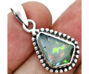 Ethiopian Opal Rough Pendant SDP157186 P-1052, 9x14 mm