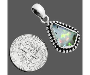 Ethiopian Opal Rough Pendant SDP157186 P-1052, 9x14 mm