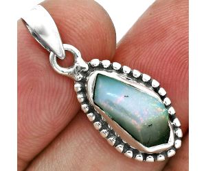 Ethiopian Opal Rough Pendant SDP157187 P-1052, 6x13 mm