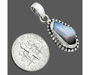 Ethiopian Opal Rough Pendant SDP157187 P-1052, 6x13 mm