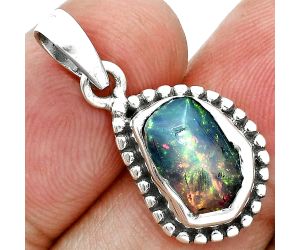 Ethiopian Opal Rough Pendant SDP157189 P-1052, 7x11 mm