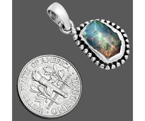 Ethiopian Opal Rough Pendant SDP157189 P-1052, 7x11 mm