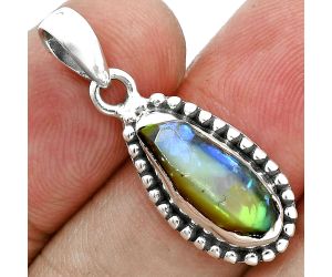 Ethiopian Opal Rough Pendant SDP157190 P-1052, 7x16 mm