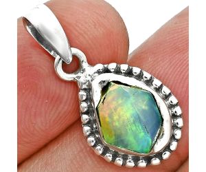 Ethiopian Opal Rough Pendant SDP157191 P-1052, 9x11 mm