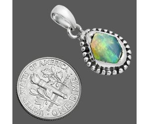 Ethiopian Opal Rough Pendant SDP157191 P-1052, 9x11 mm