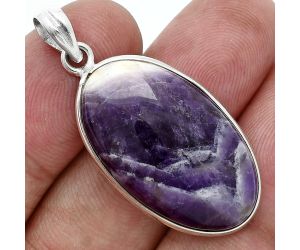 Chevron Amethyst Pendant SDP157202 P-1001, 17x28 mm