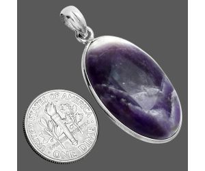 Chevron Amethyst Pendant SDP157202 P-1001, 17x28 mm