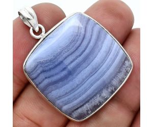 Blue Lace Agate Pendant SDP157204 P-1001, 26x26 mm