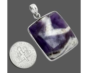 Chevron Amethyst Pendant SDP157205 P-1001, 25x27 mm