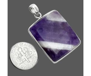 Chevron Amethyst Pendant SDP157207 P-1001, 24x27 mm